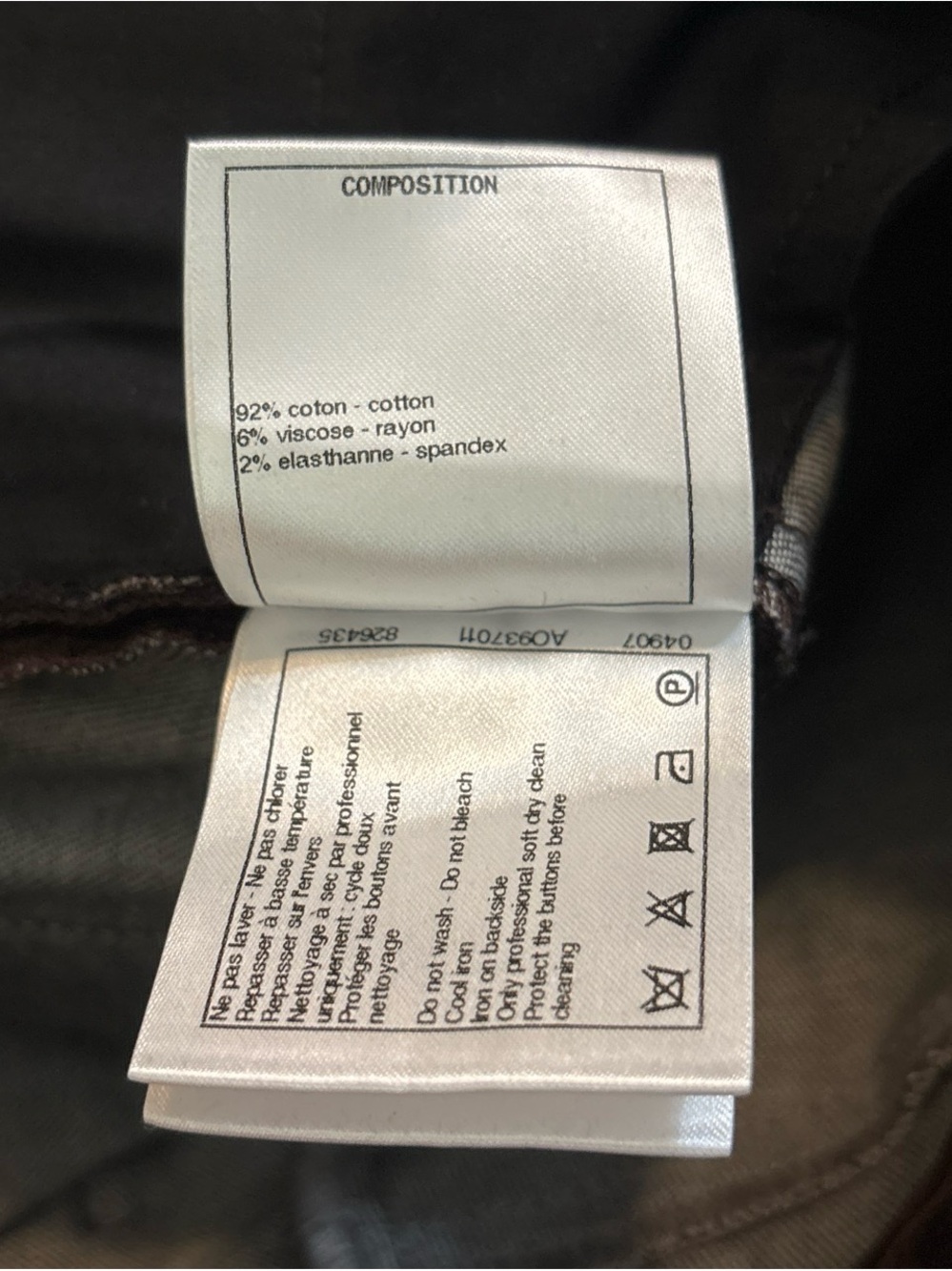 CHANEL Black and Brown Jeans - Picture 9 of 9
